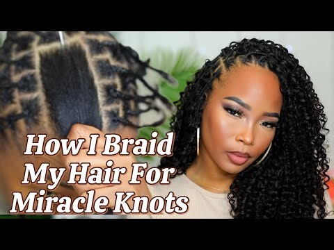 Box Braids Using The Miracle Knots Technique | Tutorial