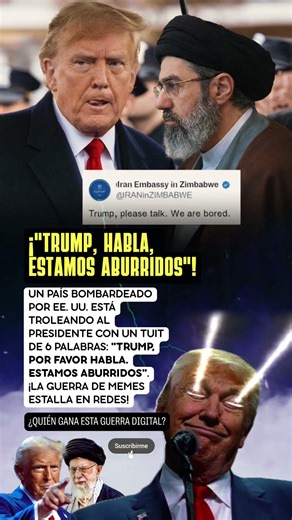 ¡IRÁN TROLEA A TRUMP! "Estamos aburridos" 🤣💣 #Trump #Iran #Troleo