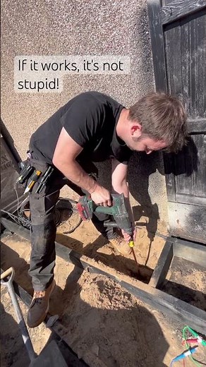 EASY ROD DROP! #electrician #industrialelectrician #electricalwork #electrical ‪@metabo‬