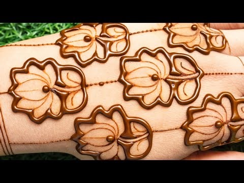 ✨ Easy Floral Mehendi Design for Beginners | Simple Back Hand Mehndi Tutorial 🌿