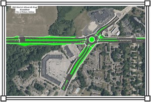 96th St. and Allisonville Rd. roundabout construction begins