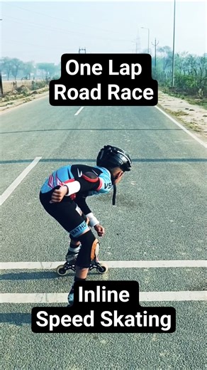 One Lap Road Race Practice | Inline Speed Skating | Champion #sanatani #phonk #motivation #shorts
