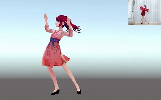 AiMocap Pro摄像头视频动作捕捉AI同步3D动作录制跳舞视频展示