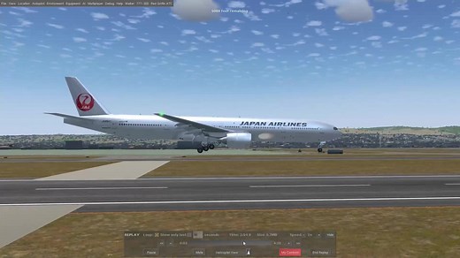 Buttering a 777 in Flightgear #simulator #flightsim #flightgear #foryoupage #fyp