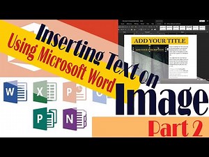 How to insert text on image