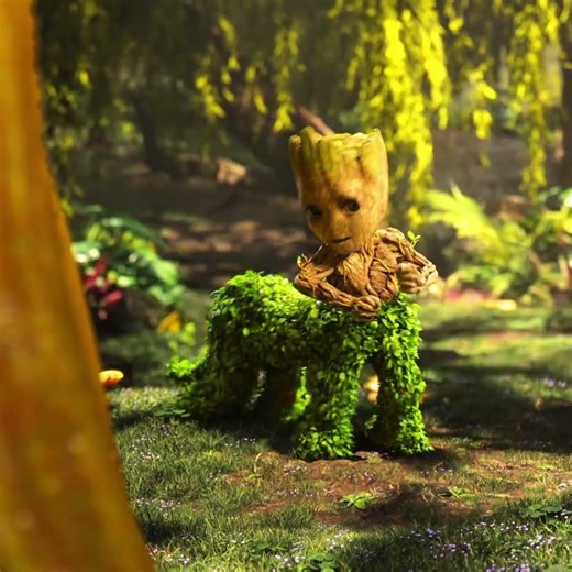 PRINCESS GROOT 🌲 | I AM GROOT | MARVEL SERIES | HEADLIGHTS | #shorts #series #edit