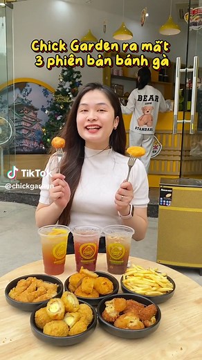 Tới ngay Chick Garden thưởng thức những chiếc bánh gà version mới của nhà Chick nha #chickgarden #vuonanvat #anvat #banhga #banhgaphomai #banhgatrungcut