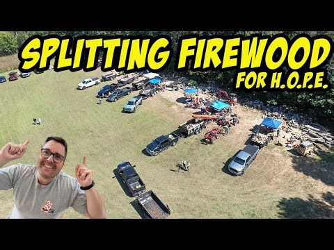 Firewood for HOPE: Giving Back with Every Log - Firewood YouTubers get together!
