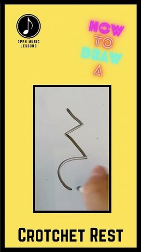 How To CORRECTLY Draw A Crotchet Rest