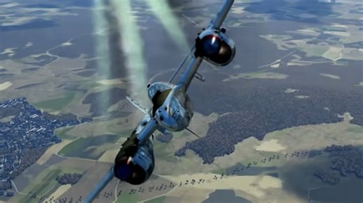 A P-38 Lightning Tries to Save his Wingman - Cinematic Mini-Movie - WWII Historic IL2 Sturmovik