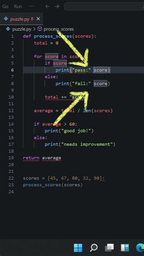 This Python Grading Program Won’t Run 😭 | Find the Syntax Errors #coding #python