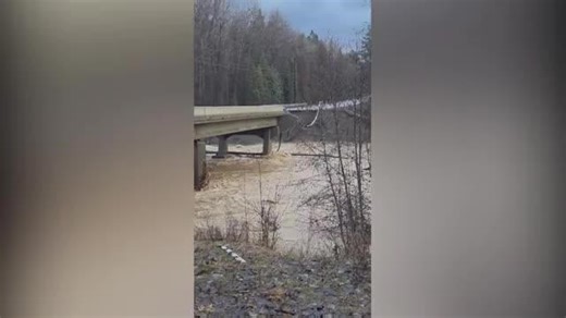 Bridge collapses into river as flooding hits Montana