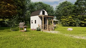 Cabin House Plans With Loft Bedroom, 8x8, 8x12, Step by Step DIY, Material List, Small House Plans, Garden Shed Plans, Greenhouse Plans, PDF - Etsy