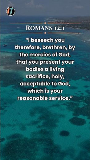 Surrender Your Life To Jesus Christ Today | Bible Verse - Romans 12:1