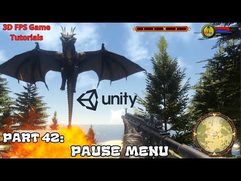 Part 42: Menu - Pause Menu | 3D FPS Game in Unity Tutorial Series For Beginners 2024