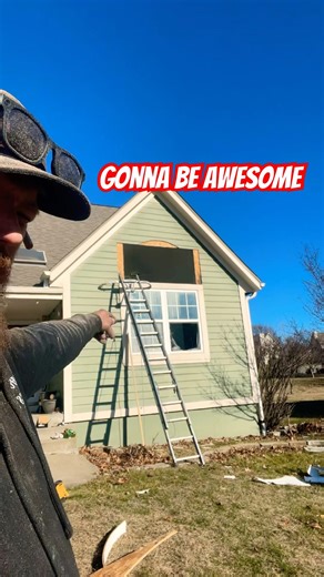 Turning some half rounds into square windows today #Half #Round #Windows #Installation #construction