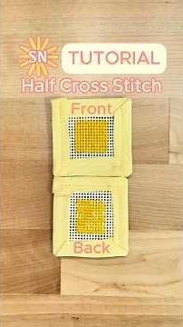 Half Cross Stitch Tutorial | Needlepoint for Beginners #needlepoint #halfcrossstitch #needlework