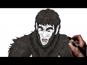 How To Draw Warewolf By Night | Step By Step | Marvel