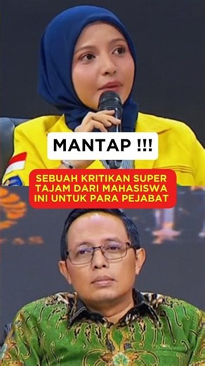 SEBUAH KRITIKAN SUPER TAJAM DARI MAHASISWA INI UNTUK PARA PEJABAT