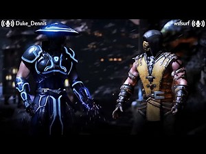 RAIDEN VS SCORPION - MORTAL KOMBAT X ONLINE