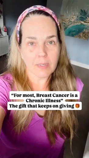 ❤️‍🩹The truth is… for most of us, breast cancer doesn’t end when treatment does. For so many survivors, it becomes a chronic illness — one that impacts every single day of life after cancer. Whether it’s POTS, MCAS, hypogammaglobulinemia, chronic fatigue, pain, lymphedema, endless scans, or doctor visits… the list goes on. Most people have no idea what survivors truly live with.🫂 As we often say (with sarcasm): “It’s the gift that keeps on giving.”🎁 But the truth is — we keep showing up anywa