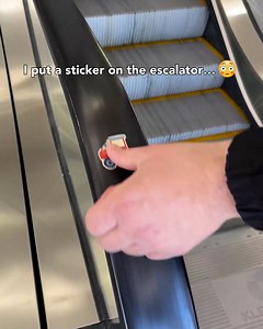 I put a sticker on the escalator… 😳 | Magic Hands Creations