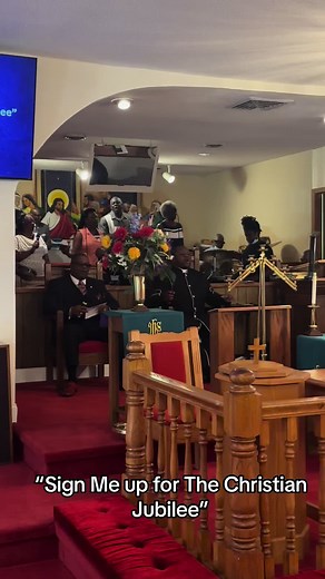 ​“Sign Me up for The Christian Jubilee” #christian #sing #choir #church #lowcountry #clap #sing #song #grace #God #amegirlonthemove #ame #evangelist #trust #ame #lowcountry #travel #gospel #preach #preachersoftiktok #fellowship #churchtiktok #churchgirl #churchlife. #inspiration