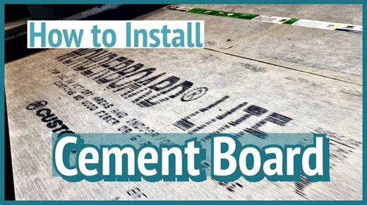 How to properly install cement board on plywood subfloor