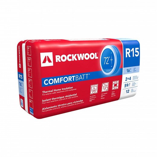 Reviews for ROCKWOOL R-15 Comfortbatt 3-1/2 in. x 15 in. x 47 in. Fire Resistant Stone Wool Insulation Batt (59.7 sq. ft.) | Pg 1 - The Home Depot