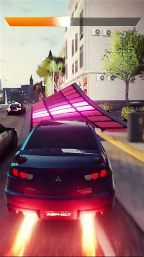 Rampando carro mitsubishi lancer evolution no jogo de carro Asphalt Legends