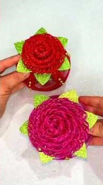 Porta bombones de rosas hechos con botellas plásticas #diy #crafts #manualidades