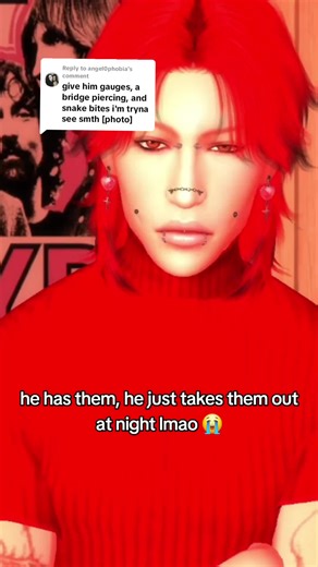 Gauges and Dimples: A Sims 4 Character Transformation