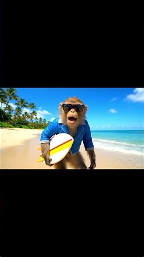 Cheeky Monkey Vlogs – Funny Monkey POV, Voiceovers & Viral Shorts Cheeky Monkey at Waikiki Beach 🏖️