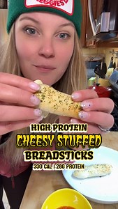 Ya ever heard of a Bosco stick or are they just a Midwest thing? I had a VISION today and I had to make this happen. Recipe below. CHEESY STUFFED BOSCO STYLE BREADSTICKS Makes 4 breadsticks Serving is 2 breadsticks 330 calories | 28g protein | 7g fat | 37g carbs | 2g fiber 97g all purpose flour (approx 1/2 cup) 90g 0% @fage Greek yogurt 1 tsp baking powder 1/2 tsp salt 4 light mozzarella string cheese sticks Aglio olio seasoning or garlic powder, parsley, onion powder and red chili flakes 3g avo