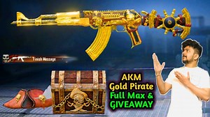 261K views · 18K reactions | Gold Pirate AKM Full Max?? AKM Giveaway On 18th August 12pm On Stream | 4KingGuruOP | Gaming Guru | Facebook