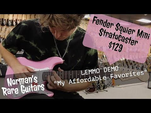 LEMMO DEMO: Fender Mini Stratocaster in Pink $129 | "My Affordable Favorites"