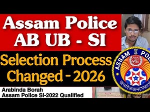Assam Police SI New Selection process 2026 / ARABINDA SIR / PRESTUDY