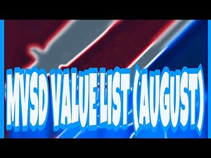 MVSD VALUE LIST (AUGUST)