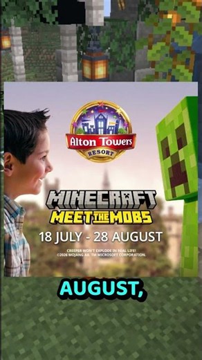 Minecraft Alton Towers Event Cape?? #minecraftshorts #mcyt