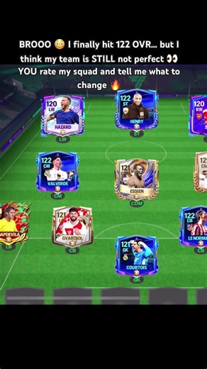 I Reached 122 OVR 😳 But My Team Still Needs FIXING… RATE MY SQUAD 👀