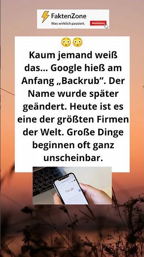 Google hieß früher anders 😳
