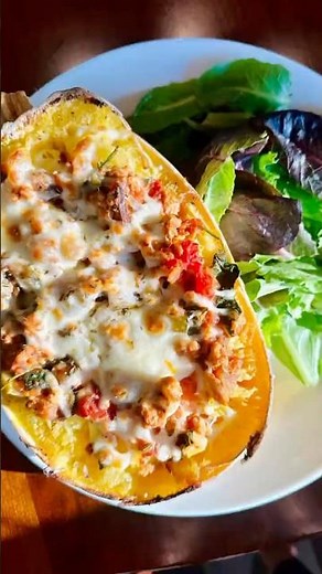 Spaghetti Squash Lasagna Boats