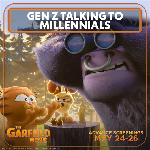 1.6K views · 573 reactions | Garfield is back and ready to make you smile! Advance screenings May 24 - 26. | Sony Pictures | Facebook