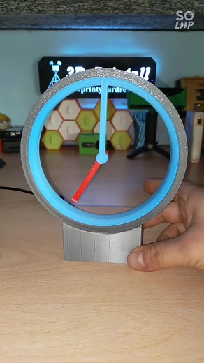 3D Printed WiFi Hollow Clock with Automatic Time Setup