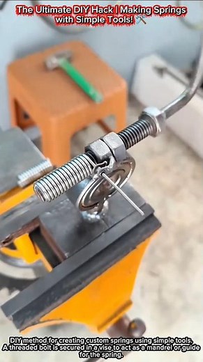 The Ultimate DIY Hack | Making Springs with Simple Tools! 🛠️