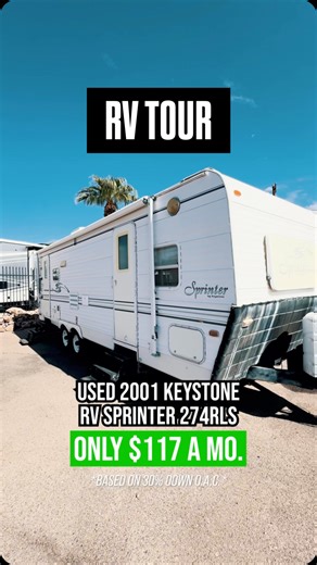 🚨 Just In Stock! 🚨 Check out this 2001 Keystone Sprinter 274RLS — now available at Robert Crist and Company RV! 🚌✨ 👉 Spacious rear living layout 👉 Comfortable design, perfect for road trips 👉 Affordable way to start your RV adventures Don’t wait — this one won’t last long! Come see it today and start making memories on the road. 🌄 #RobertCristRV #RVSale #KeystoneSprinter #UsedRV #RVLife | Robert Crist and Company RV