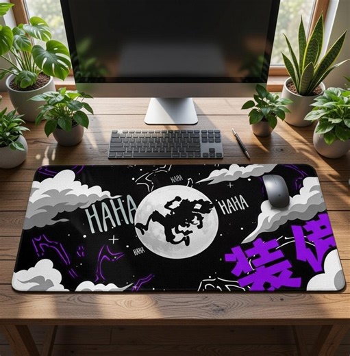 One Piece Luffy Mouse Pad – XXL Gaming Desk Mat With Anime Inspired Design – Black – White Otaku Mouse Pad for PC Setup – Gaming Enthusiasts - Etsy