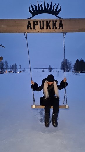 51 reactions | Como una niña ❄️✨️❤️ #happy #mytime #snowtime #snow #rovaniemilapland #lapland #rovaniemi #laponia #Finland #finlandia #fun #apukkaresort | Kristhin Gomez | Facebook