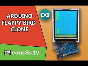Arduino Game Project: Flappy Bird game Clone with a 1.8" color TFT display (ST7735)