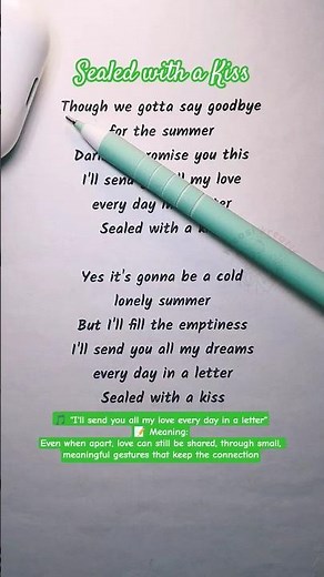 Easy English Karaoke | Sealed with a Kiss – Sing & Learn English